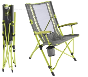 Freizeitstuhl Bungee Chair, hellgrün inkl. Tragetasche