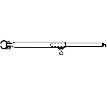 Dachhakenstange ø 28 mm, 170-260 cm