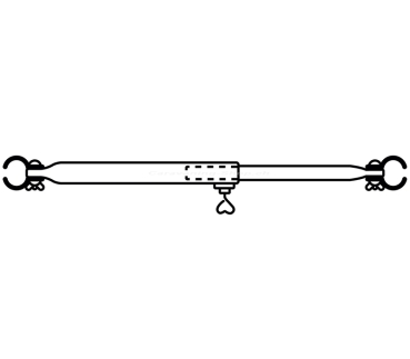 Dachauflagestange, ø 28 mm, 170–260 cm