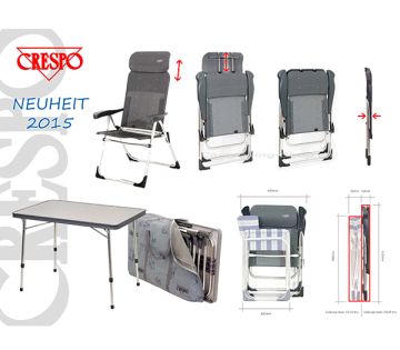 Stuhl/Tischset für Kastenwagen 2 Stühle, 1 Tisch, 1 Tasche