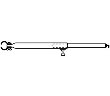 Dachhakenstange ø 32 mm, 185-260 cm