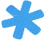 Teller- und Tassenschutz 6er- Set, blau